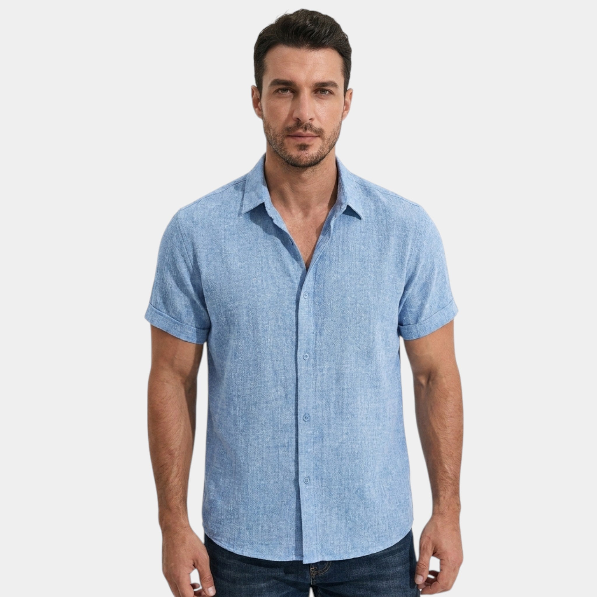 Armaxio | Men’s Lightweight Button Up Shirt Summer Casual