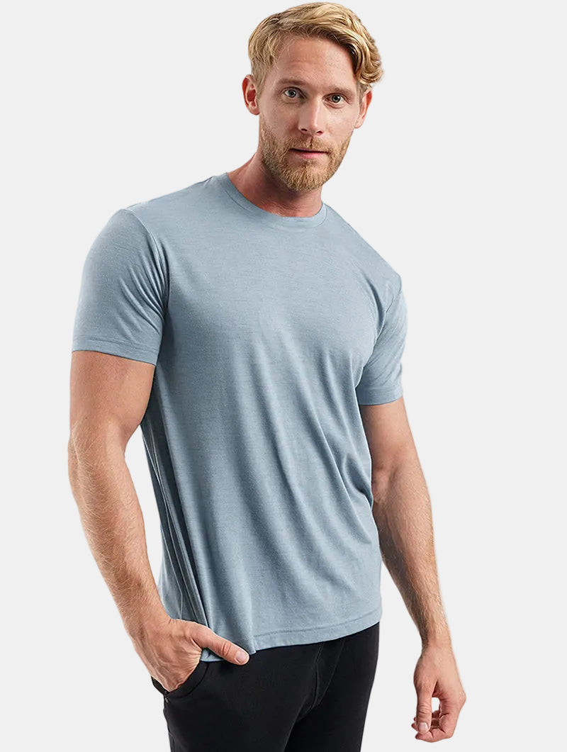 Armaxio | Men's Merino Wool Base Layer T-Shirt Quick Dry Knit