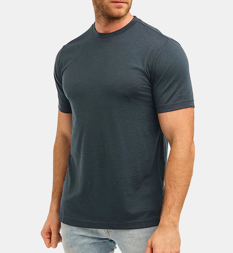 Armaxio | Men's Merino Wool Base Layer T-Shirt Quick Dry Knit