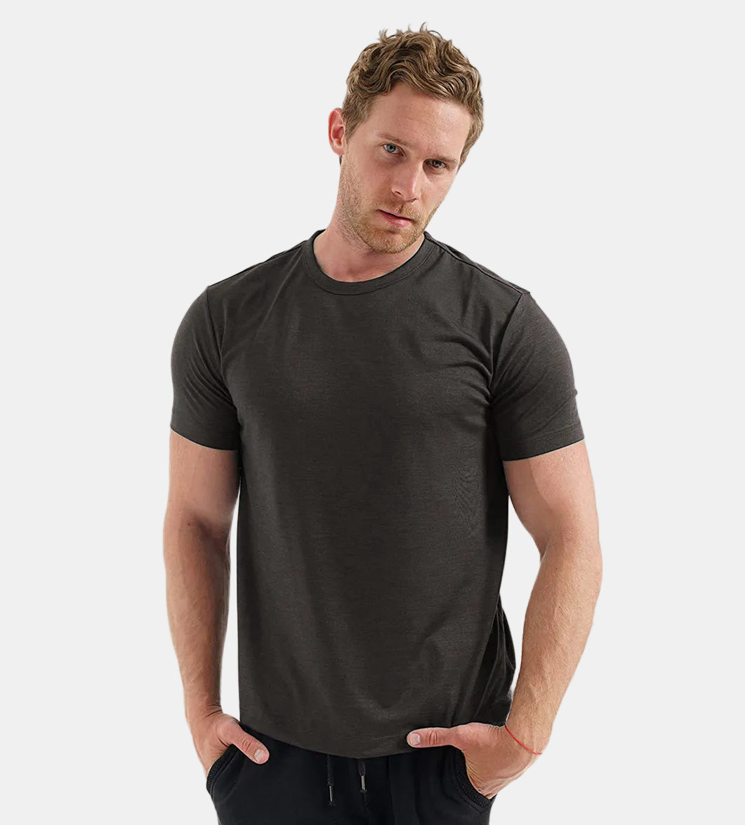 Armaxio | Men's Merino Wool Base Layer T-Shirt Quick Dry Knit