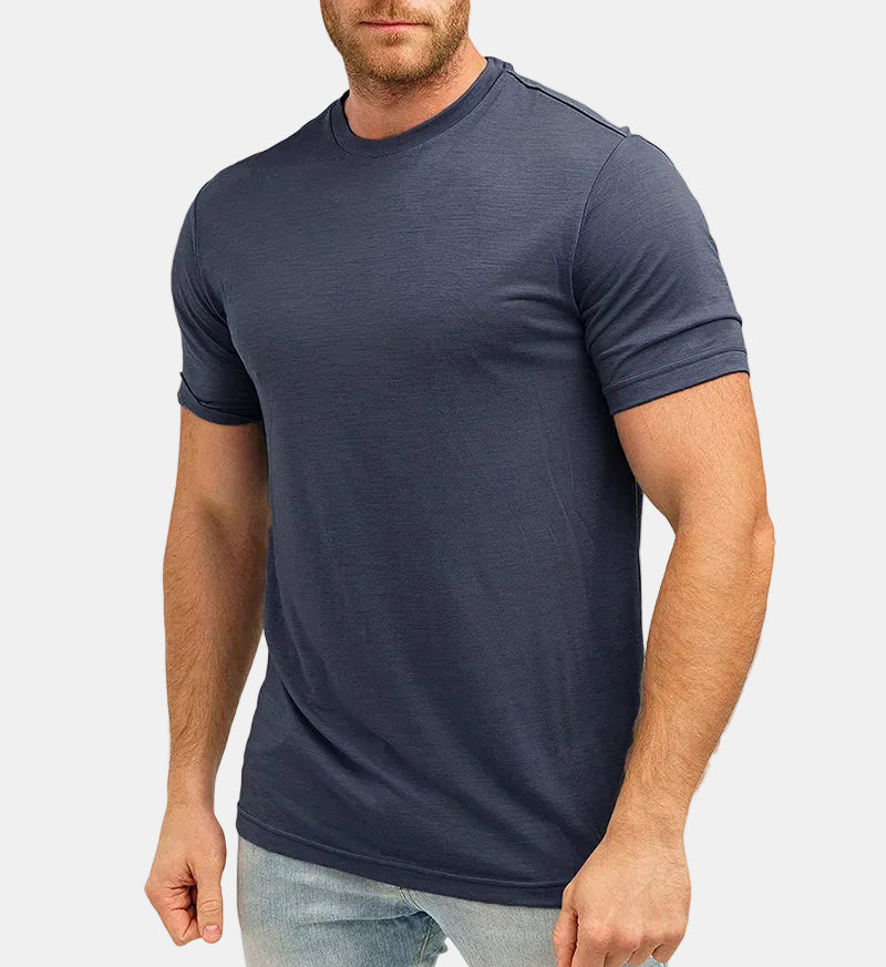 Armaxio | Men's Merino Wool Base Layer T-Shirt Quick Dry Knit