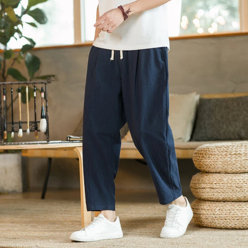 Armaxio | Men’s Casual Pants Cotton Linen Comfort Straight Leg Lightweight