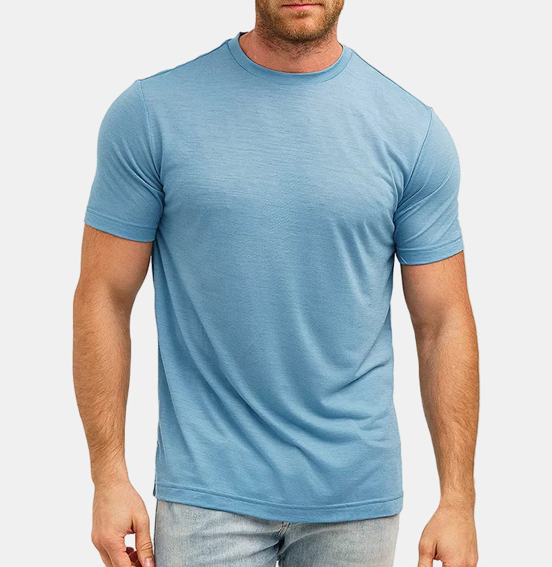 Armaxio | Men's Merino Wool Base Layer T-Shirt Quick Dry Knit