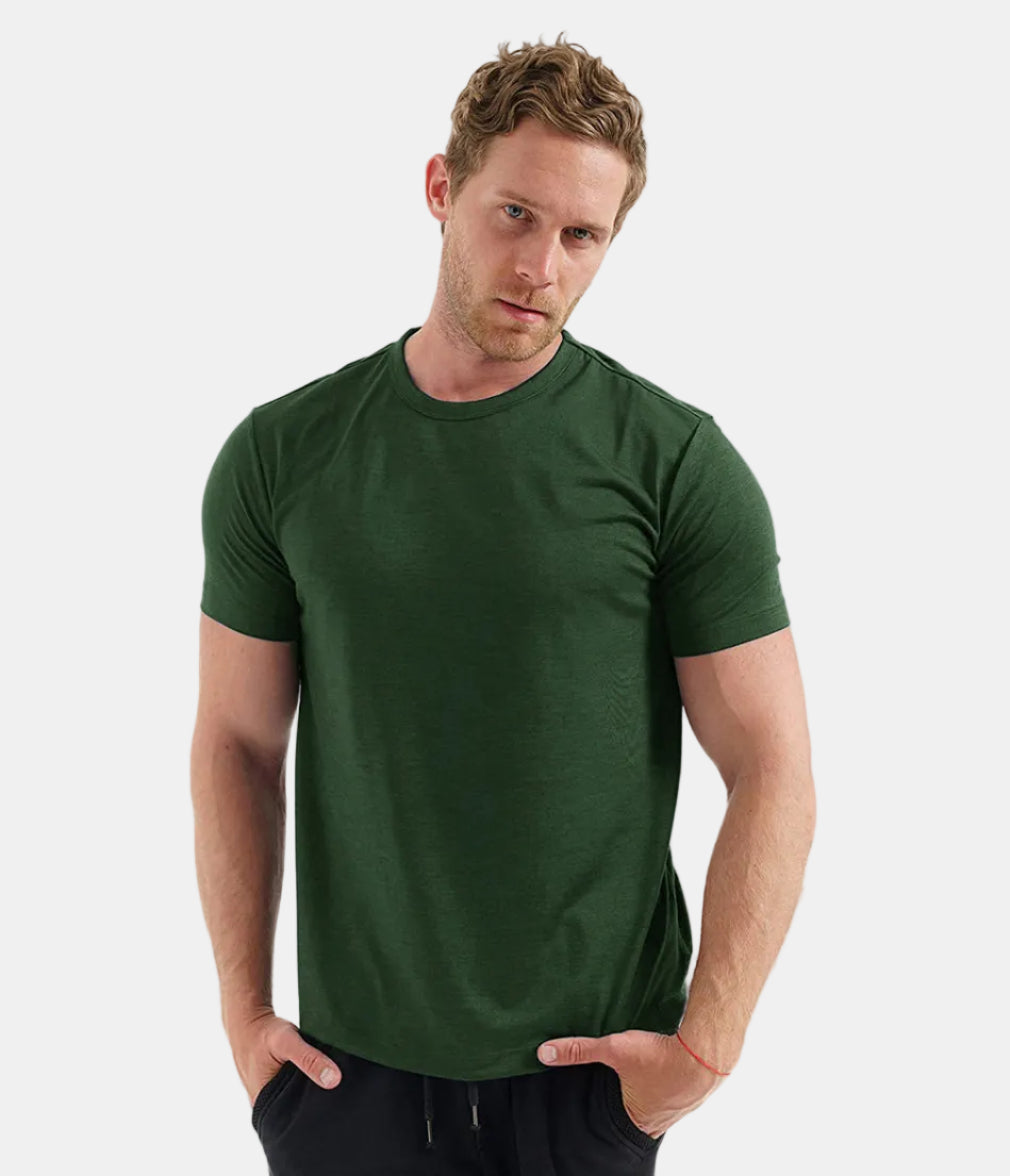 Armaxio | Men's Merino Wool Base Layer T-Shirt Quick Dry Knit