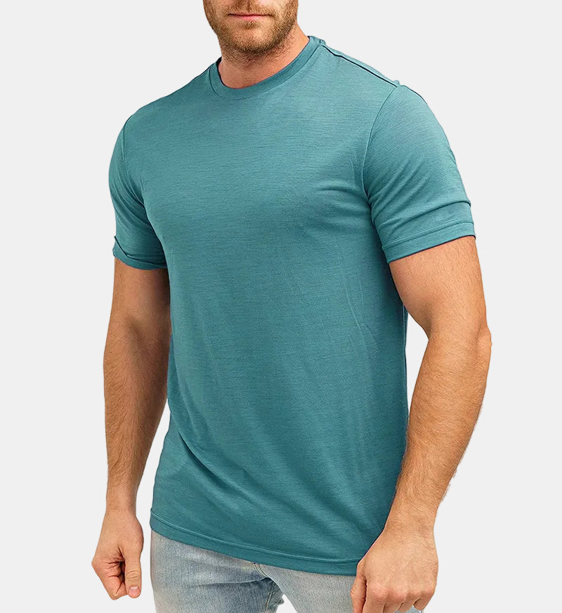 Armaxio | Men's Merino Wool Base Layer T-Shirt Quick Dry Knit