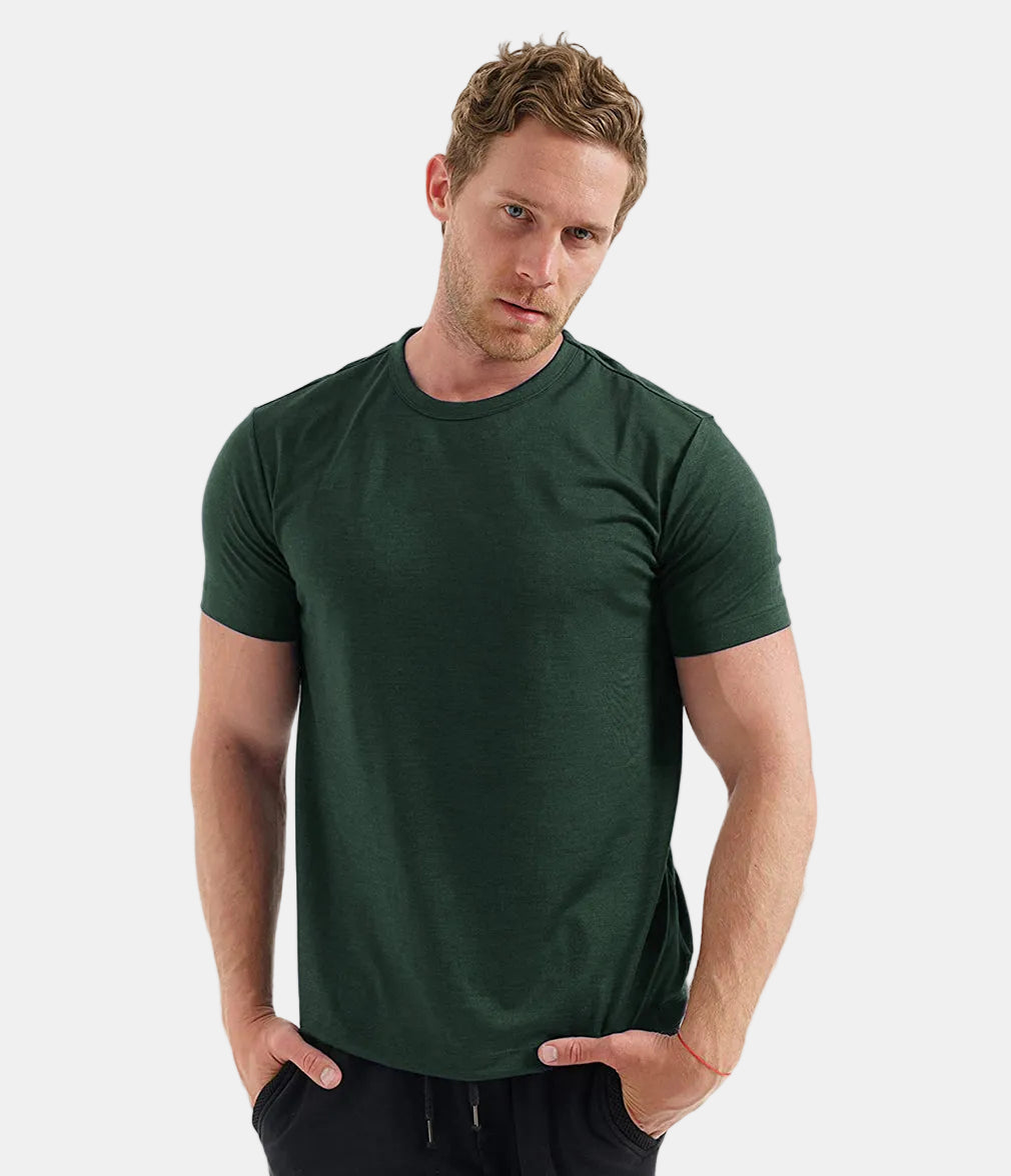 Armaxio | Men's Merino Wool Base Layer T-Shirt Quick Dry Knit