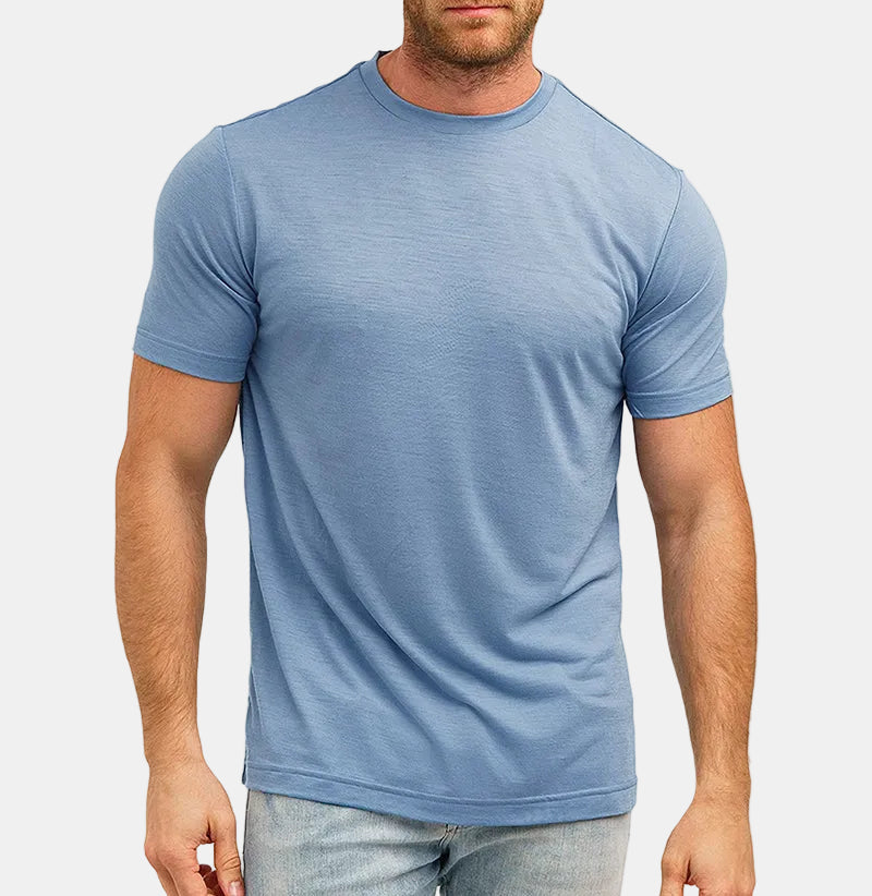 Armaxio | Men's Merino Wool Base Layer T-Shirt Quick Dry Knit