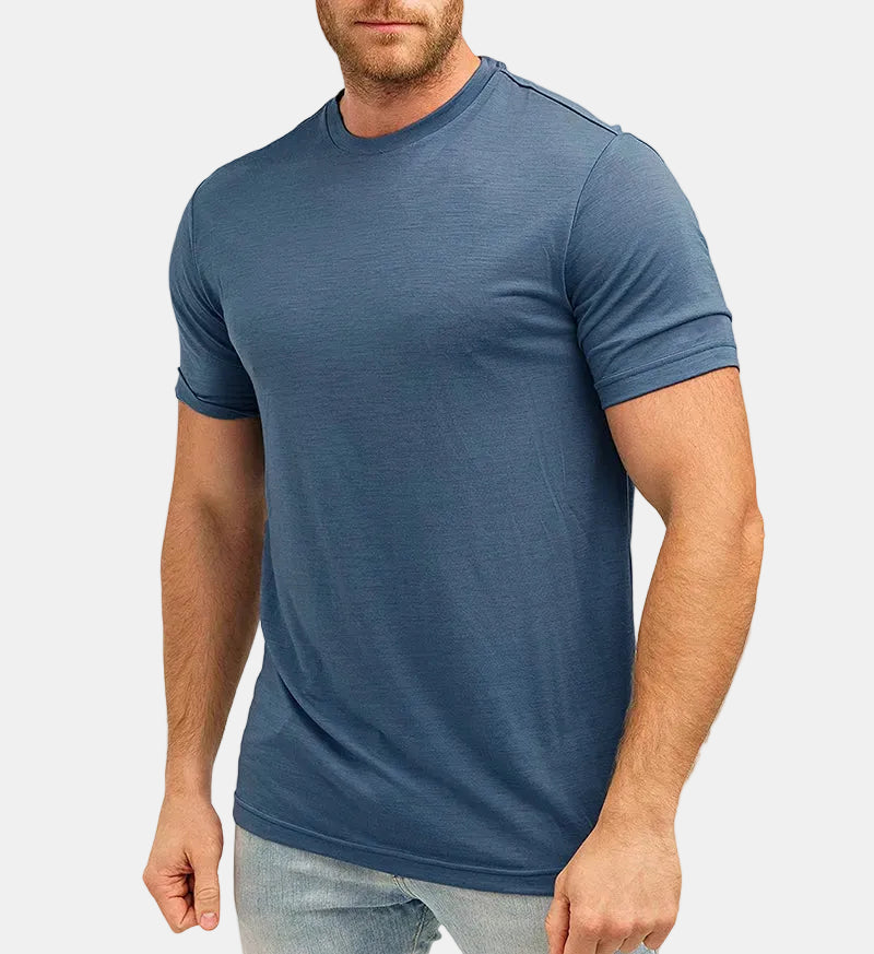 Armaxio | Men's Merino Wool Base Layer T-Shirt Quick Dry Knit