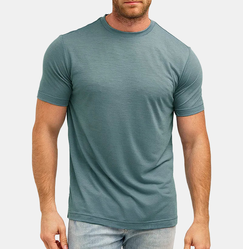 Armaxio | Men's Merino Wool Base Layer T-Shirt Quick Dry Knit