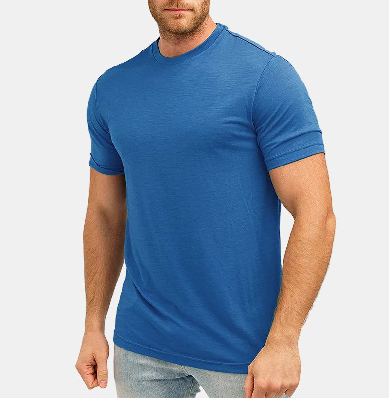 Armaxio | Men's Merino Wool Base Layer T-Shirt Quick Dry Knit