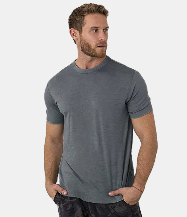 Armaxio | Men's Merino Wool Base Layer T-Shirt Quick Dry Knit