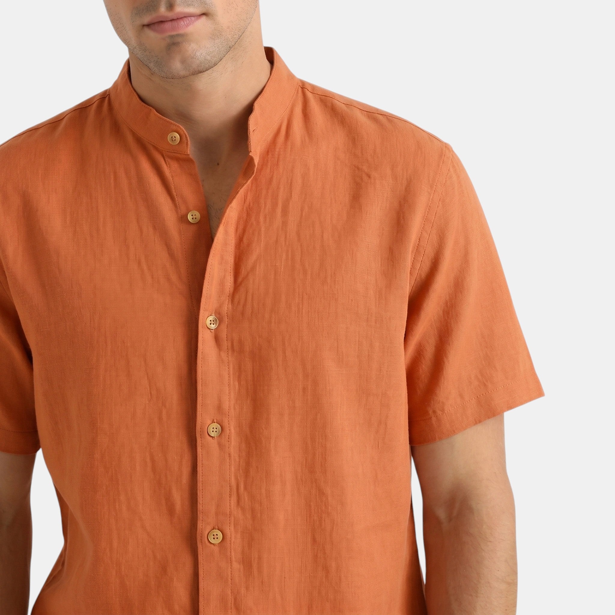 Armaxio | Men's Grandad Collar Shirt and Trousers Set