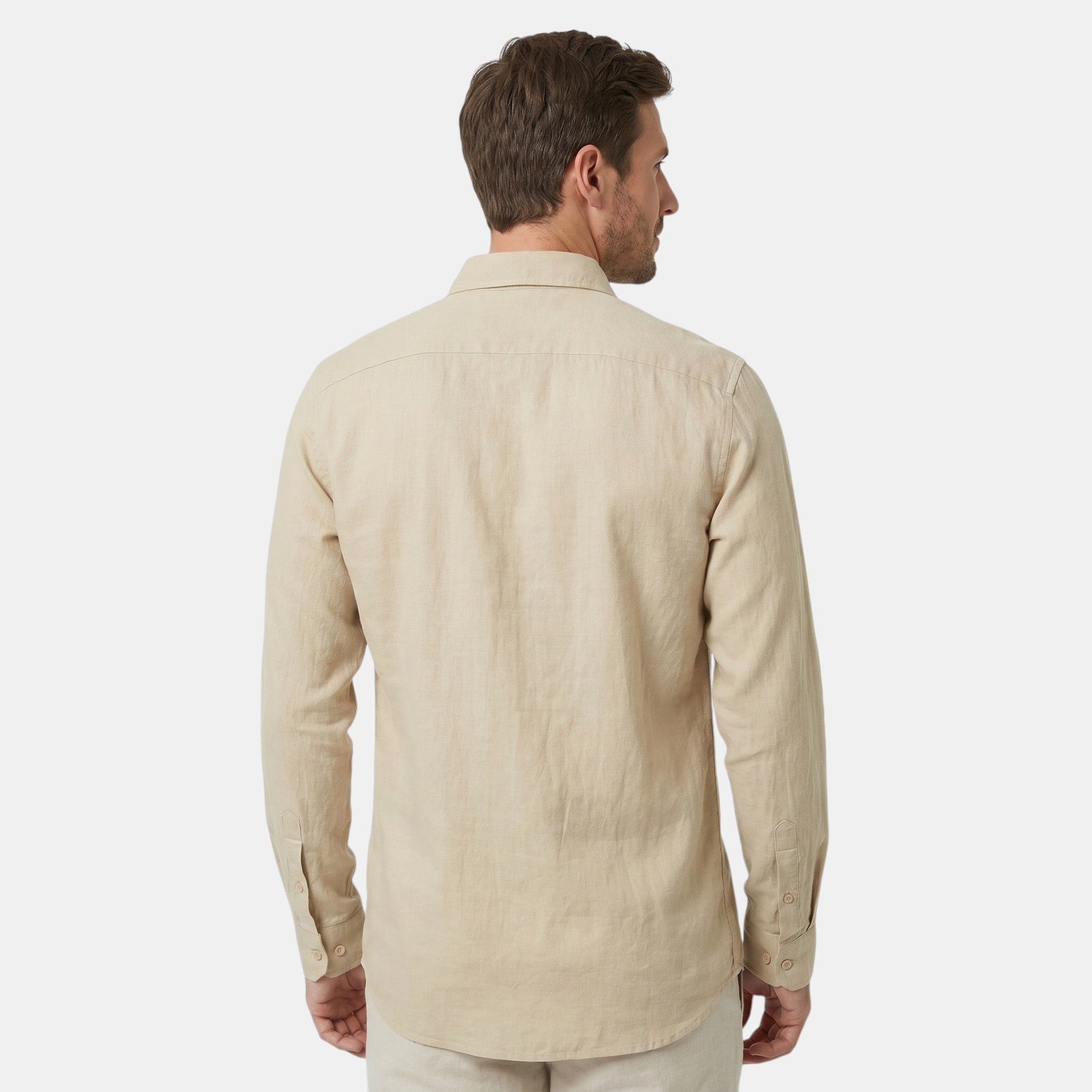Armaxio | Men's Long Sleeve Single Breasted Stand Collar Shirt