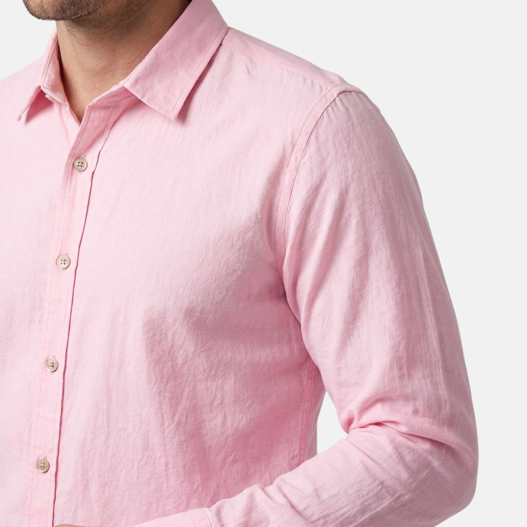 Armaxio | Men's Long Sleeve Single Breasted Stand Collar Shirt