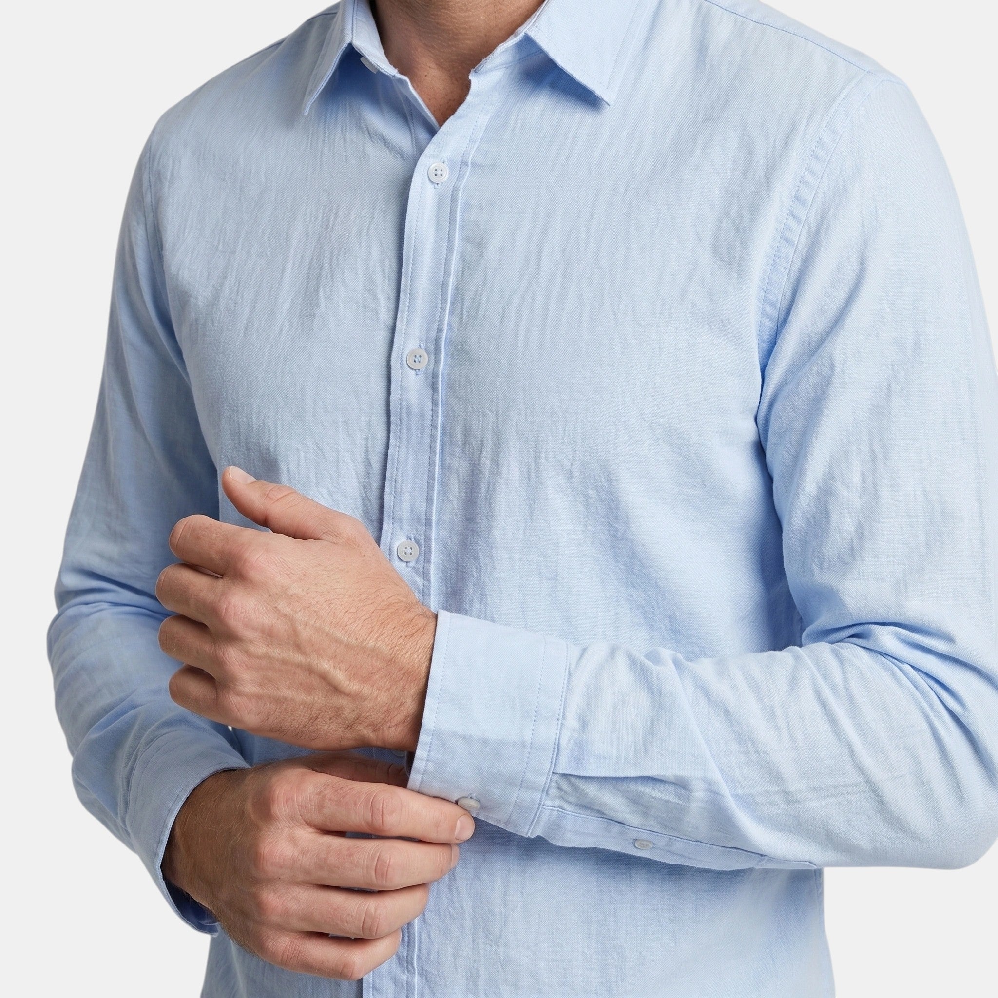 Armaxio | Men's Long Sleeve Single Breasted Stand Collar Shirt