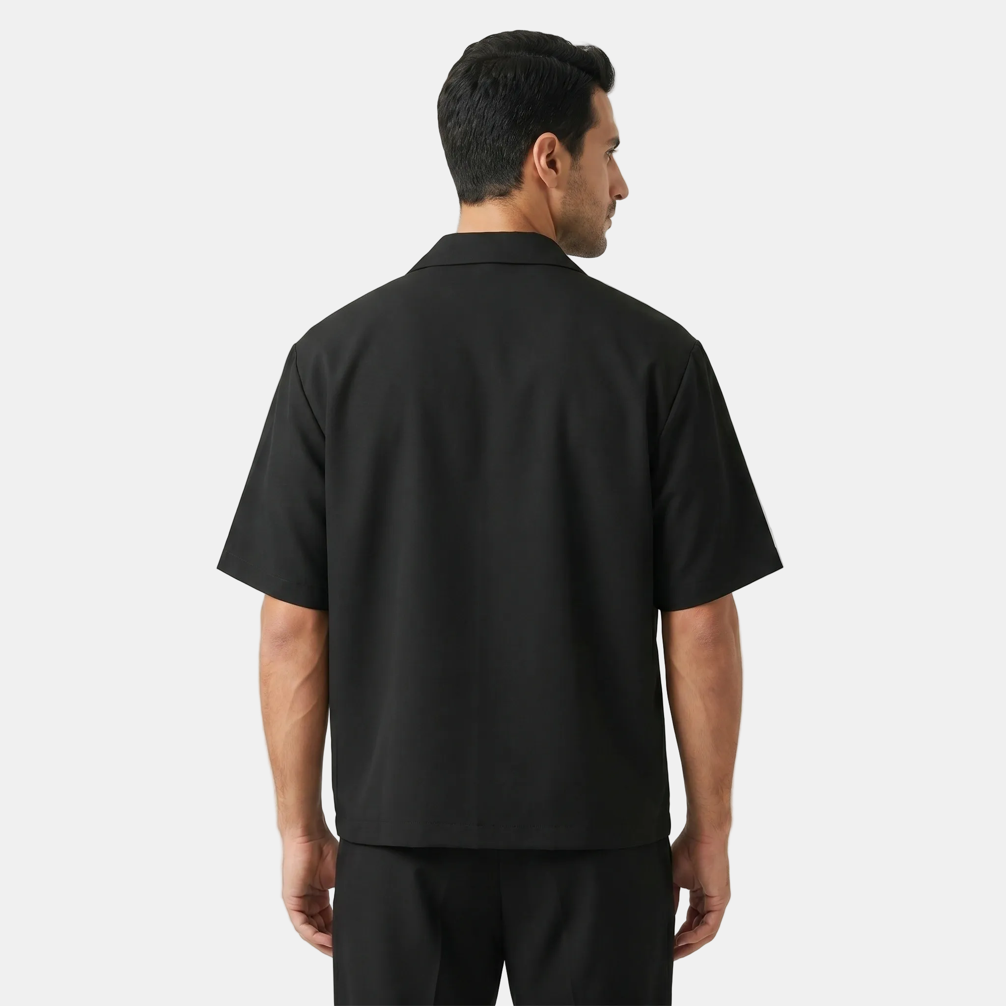 Armaxio | Men's Short Sleeve Double Breasted Lapel Shirt