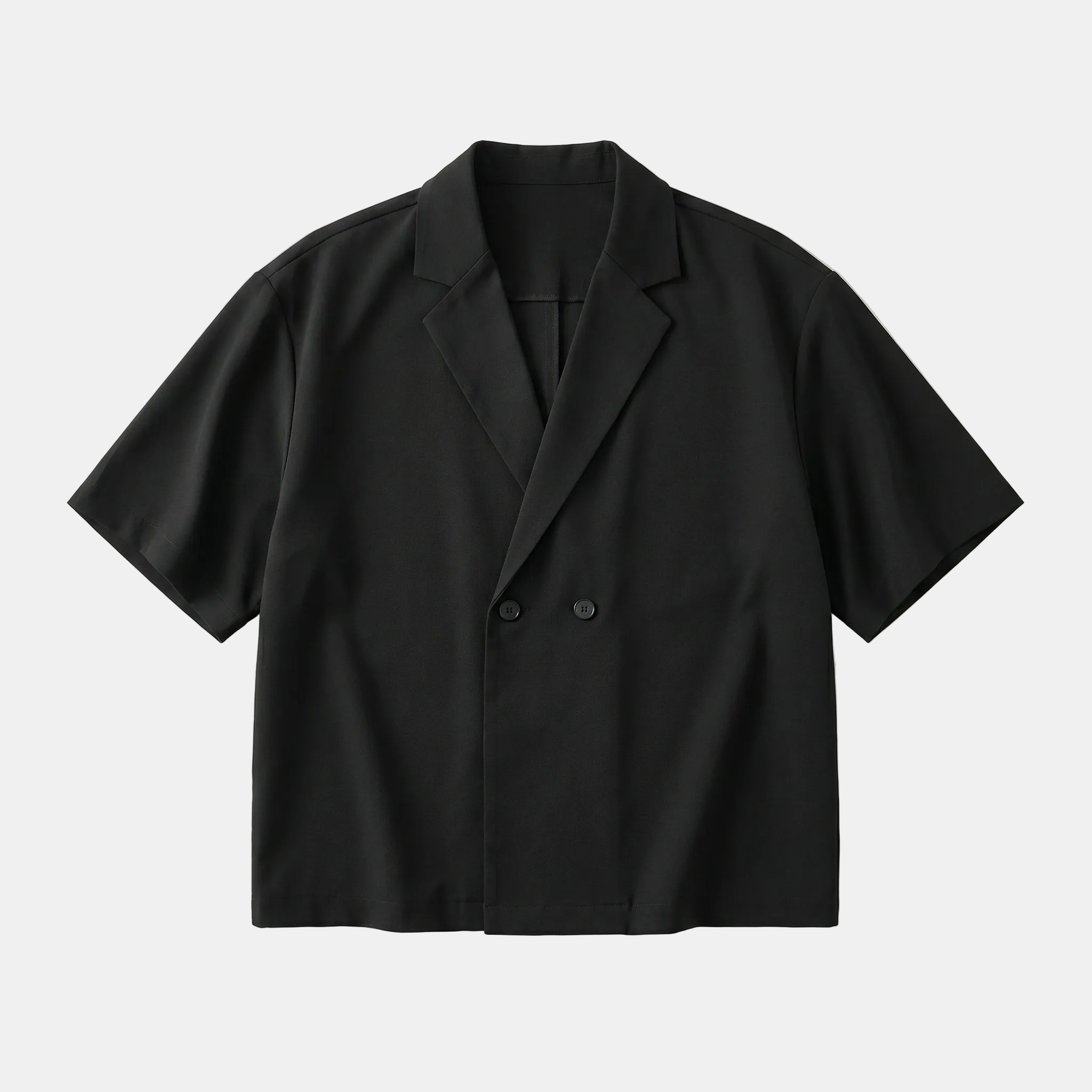 Armaxio | Men's Short Sleeve Double Breasted Lapel Shirt