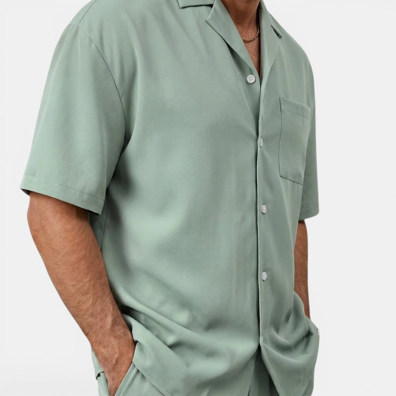 Armaxio | Men's Short Sleeve Shirt And Pants Set