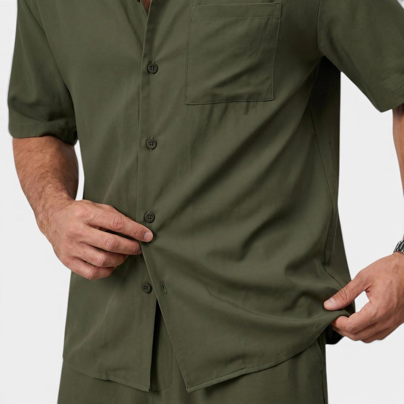Armaxio | Men's Short Sleeve Shirt And Pants Set