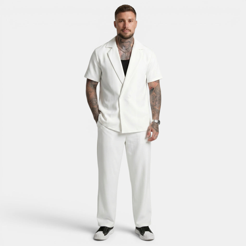 Armaxio | Men's Short Sleeve Shirt and Trousers Co Ord Set