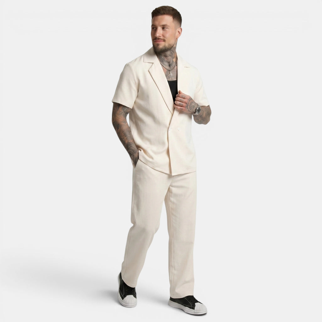 Armaxio | Men's Short Sleeve Shirt and Trousers Co Ord Set
