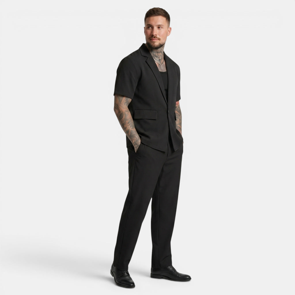 Armaxio | Men's Short Sleeve Shirt and Trousers Co Ord Set
