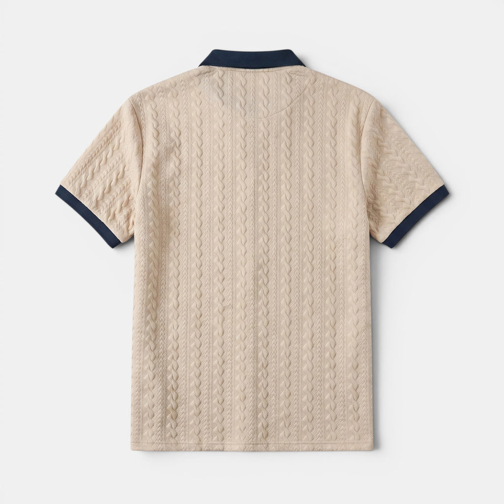 Armaxio | Men's Short Sleeve V Neck Polo Shirt Regular Fit