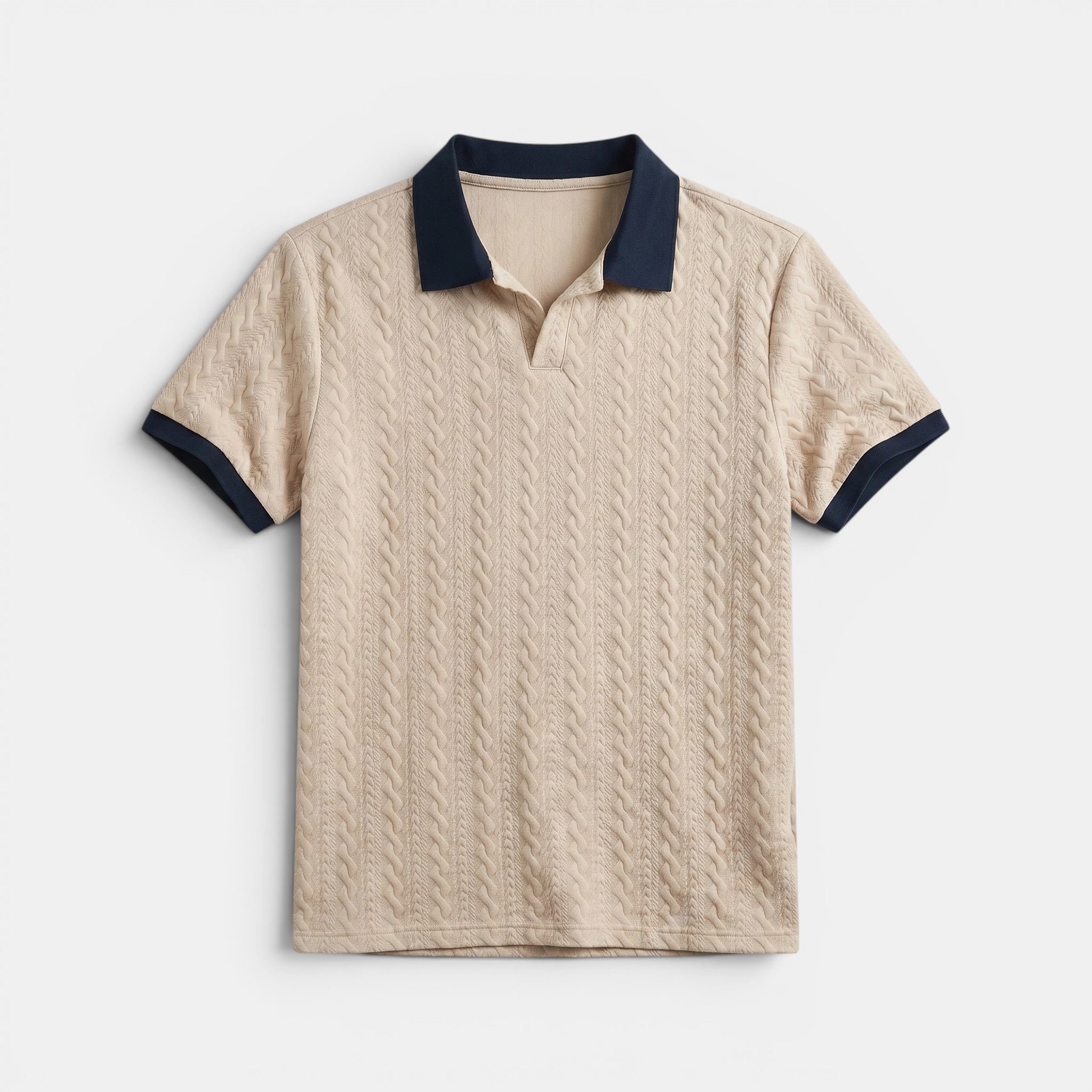 Armaxio | Men's Short Sleeve V Neck Polo Shirt Regular Fit