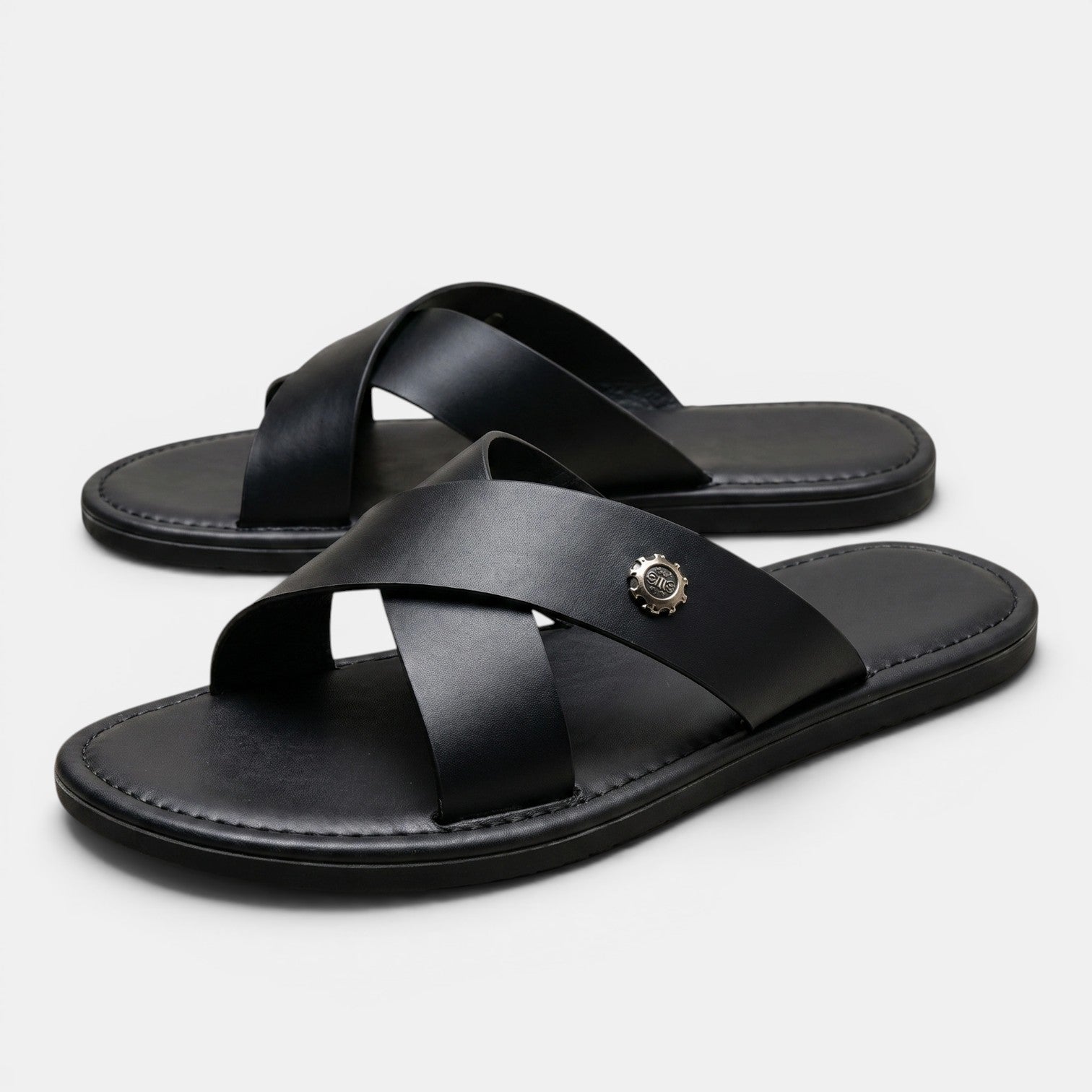 Armaxio | Men's Slip On Cross Strap Sandals