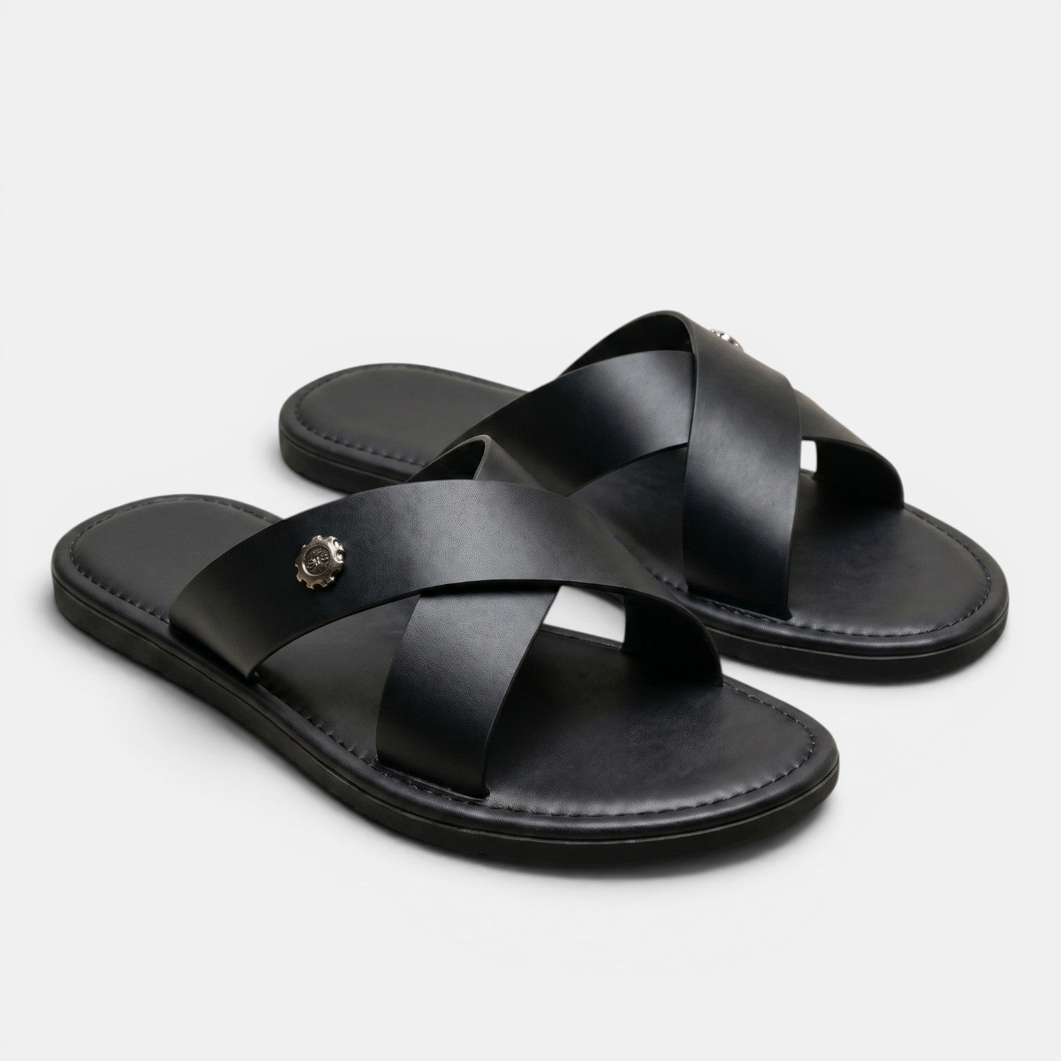 Armaxio | Men's Slip On Cross Strap Sandals