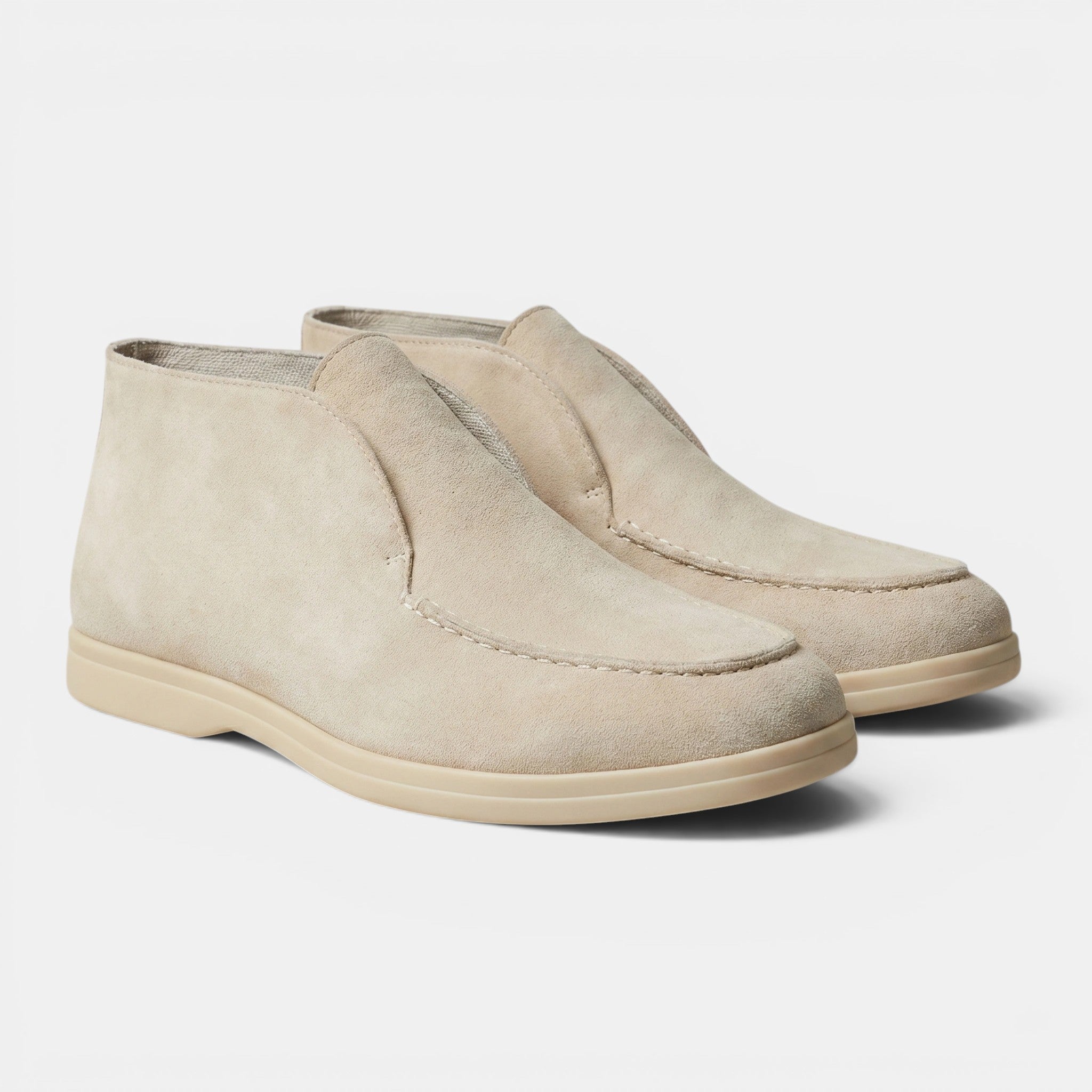 Armaxio | Men's Slip-On Suede Shoes with Round Toe