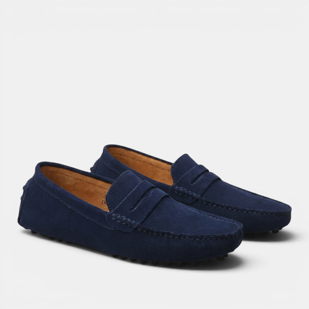 Armaxio | Men's Suede Driver Loafers with Slip-On Design