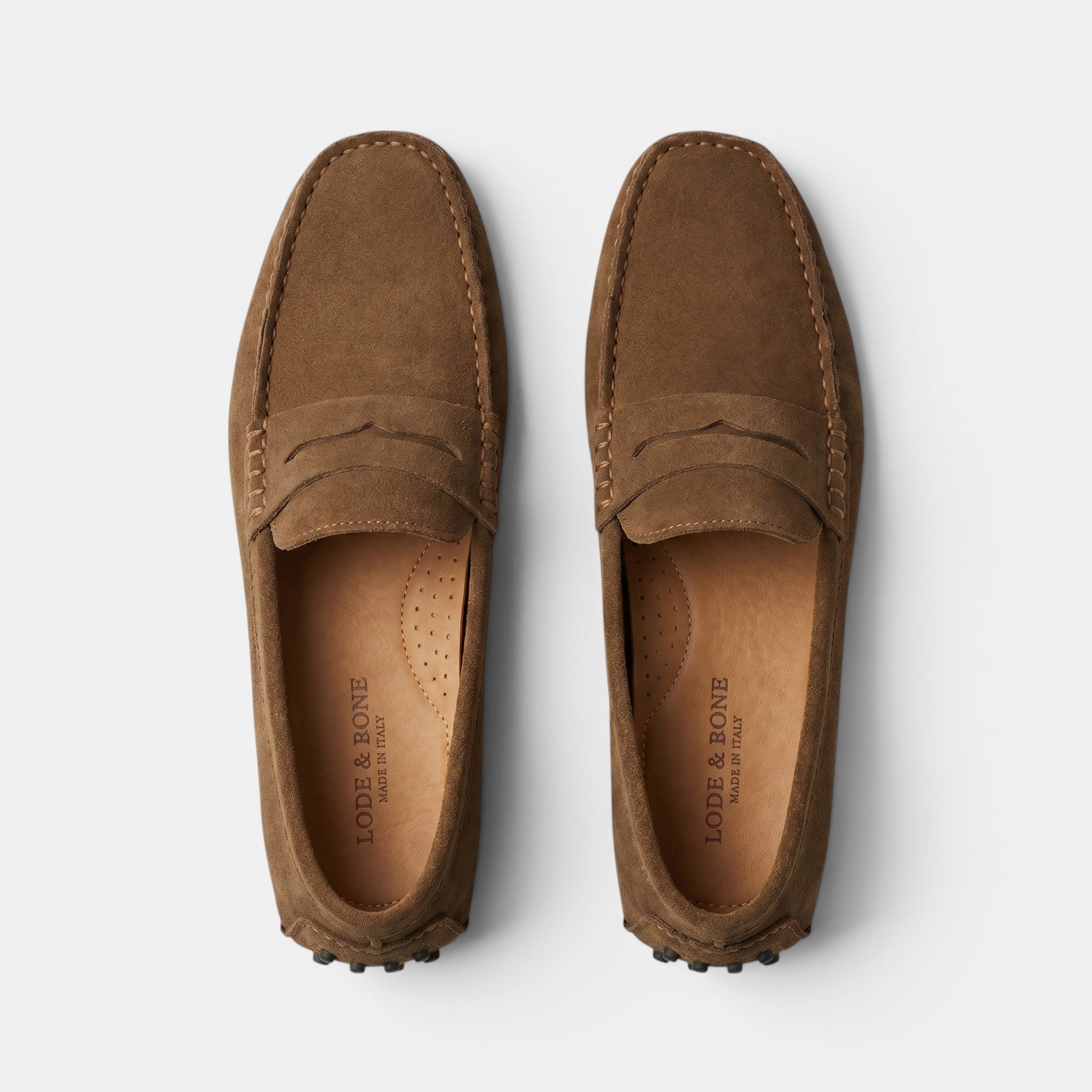 Armaxio | Men's Suede Driver Loafers with Slip-On Design