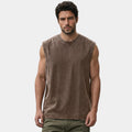 Armaxio | Men's Washed Sleeveless Tank Top Loose Fit O-Neck