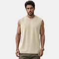 Armaxio | Men's Washed Sleeveless Tank Top Loose Fit O-Neck