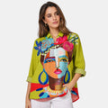 Armaxio | Women's Artistic Print Long Sleeve Blouse