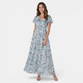 Armaxio | Women's Floral V Neck Maxi Dress