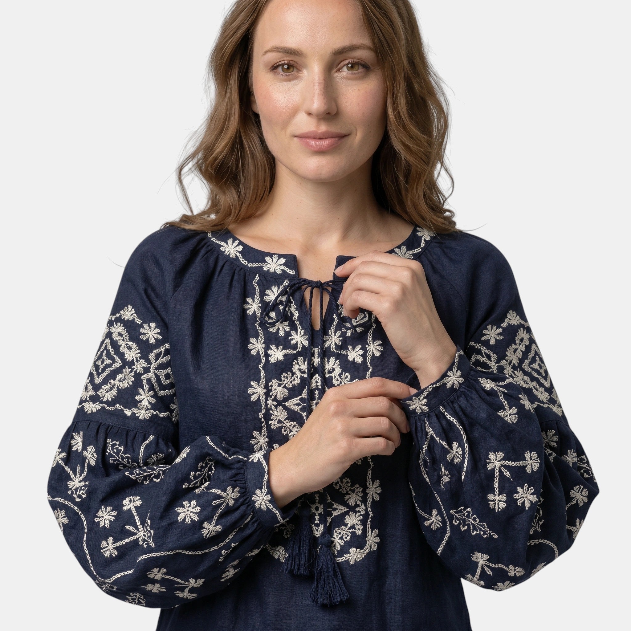 Armaxio | Women's Folk Style Embroidered Blouse