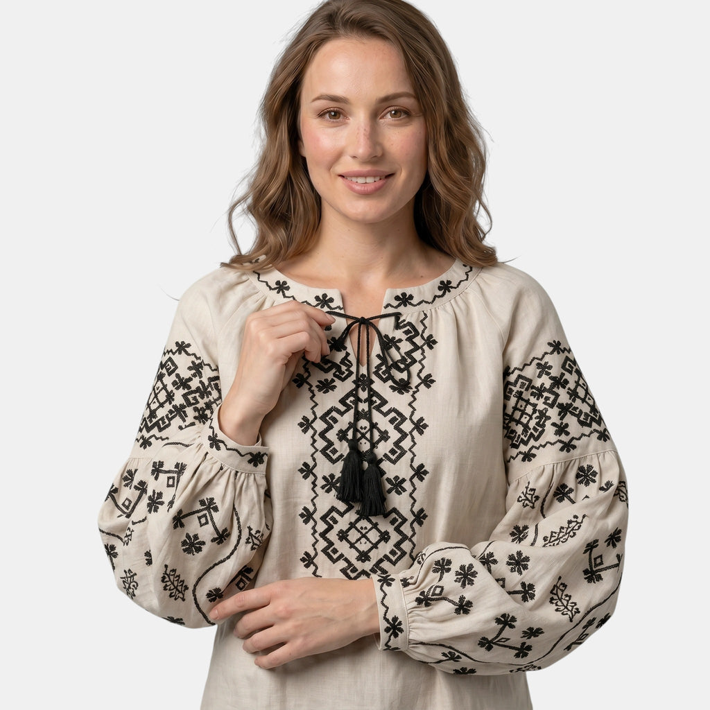 Armaxio | Women's Folk Style Embroidered Blouse