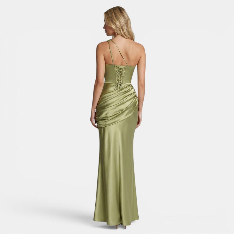 Armaxio | Women's One Shoulder Mermaid Maxi Dress