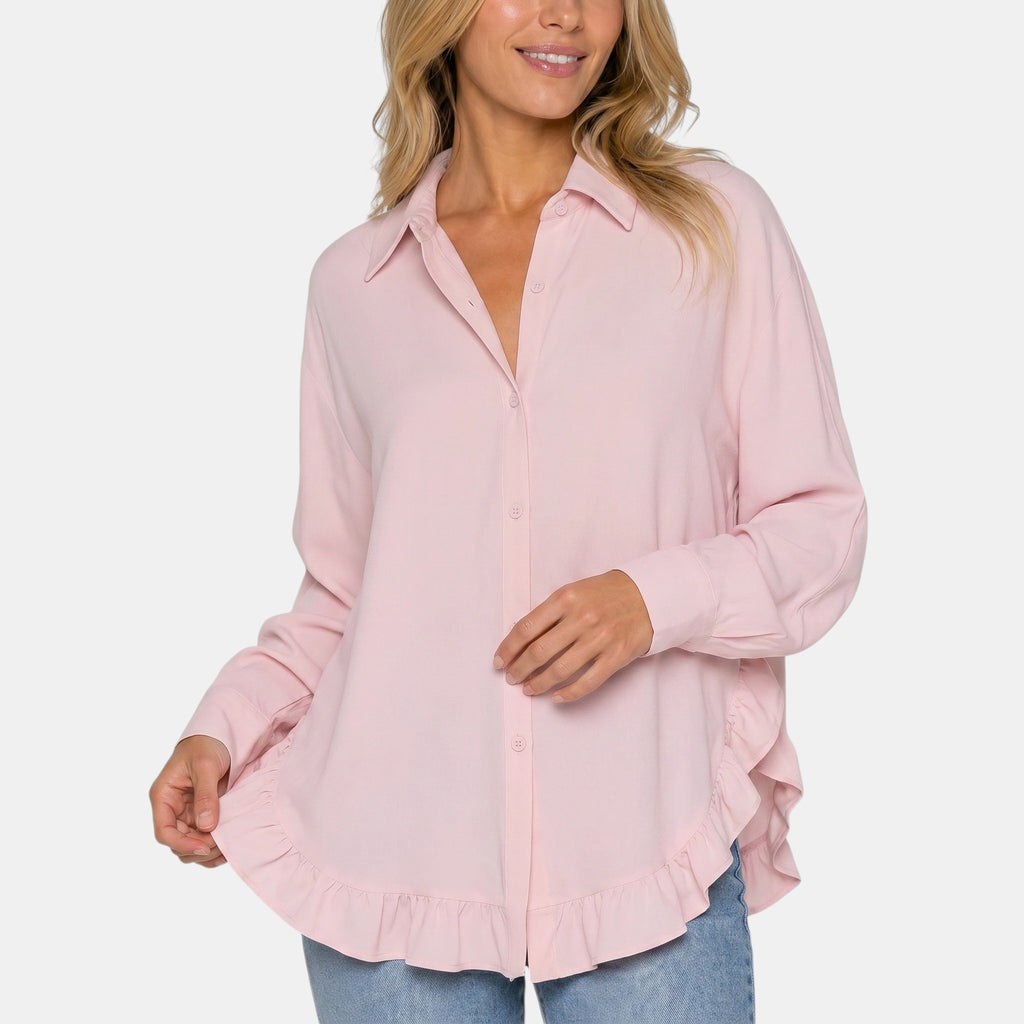 Armaxio | Women's Oversized Button Front Blouse