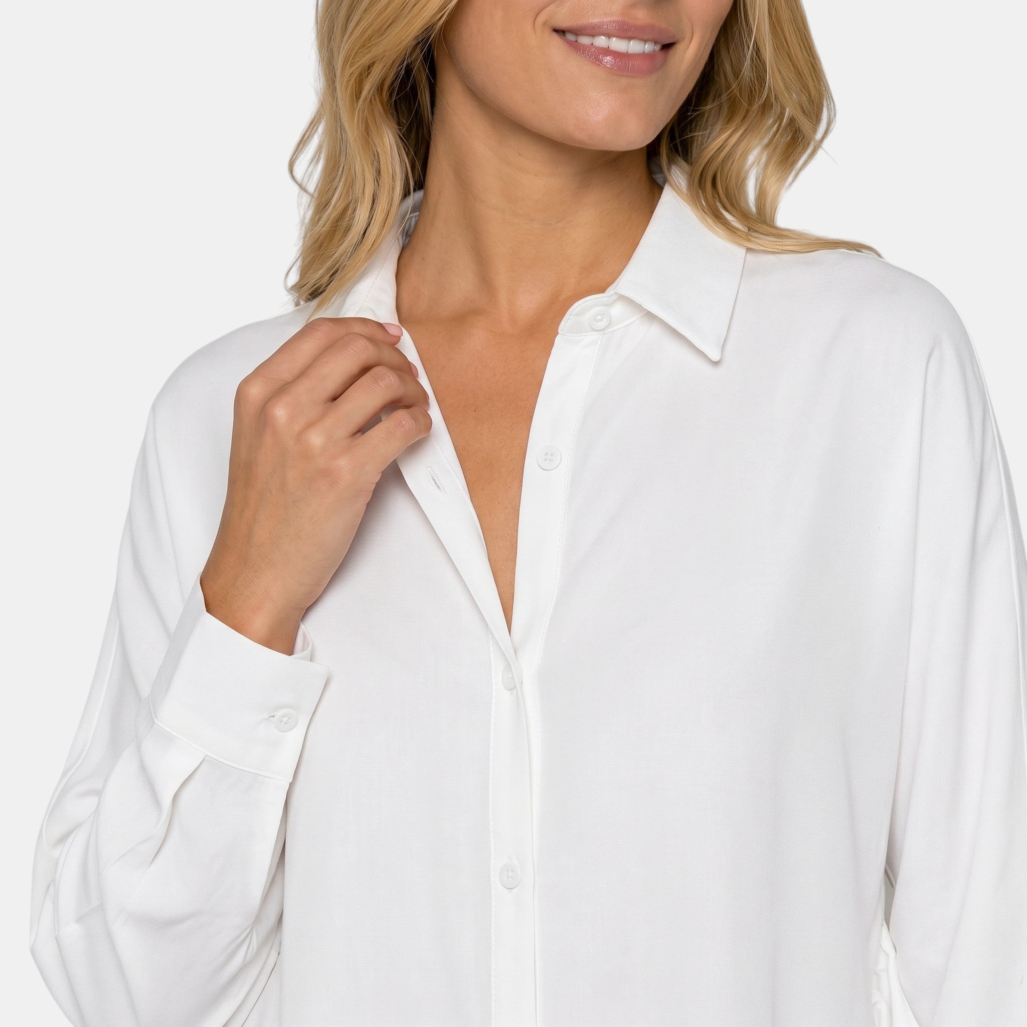 Armaxio | Women's Oversized Button Front Blouse