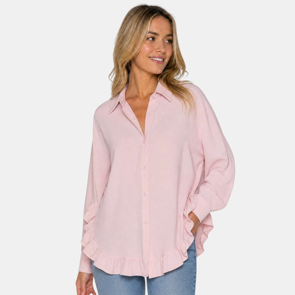 Armaxio | Women's Oversized Button Front Blouse