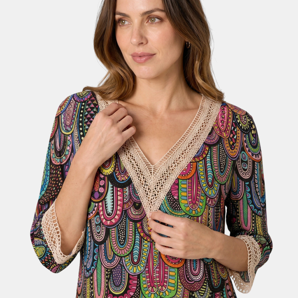 Armaxio | Women's Relaxed Fit Printed Blouse