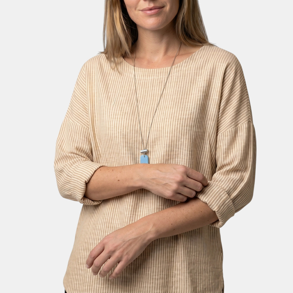 Armaxio | Women's Relaxed Fit Stripe Blouse