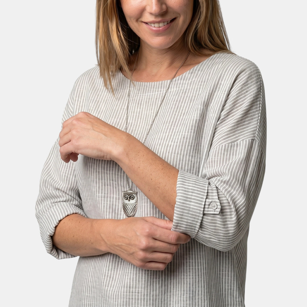 Armaxio | Women's Relaxed Fit Stripe Blouse