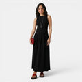 Armaxio | Women's Ribbed Midi Dress Sleeveless Drop Waist