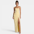 Armaxio | Women's Strapless Ruched Maxi Dress