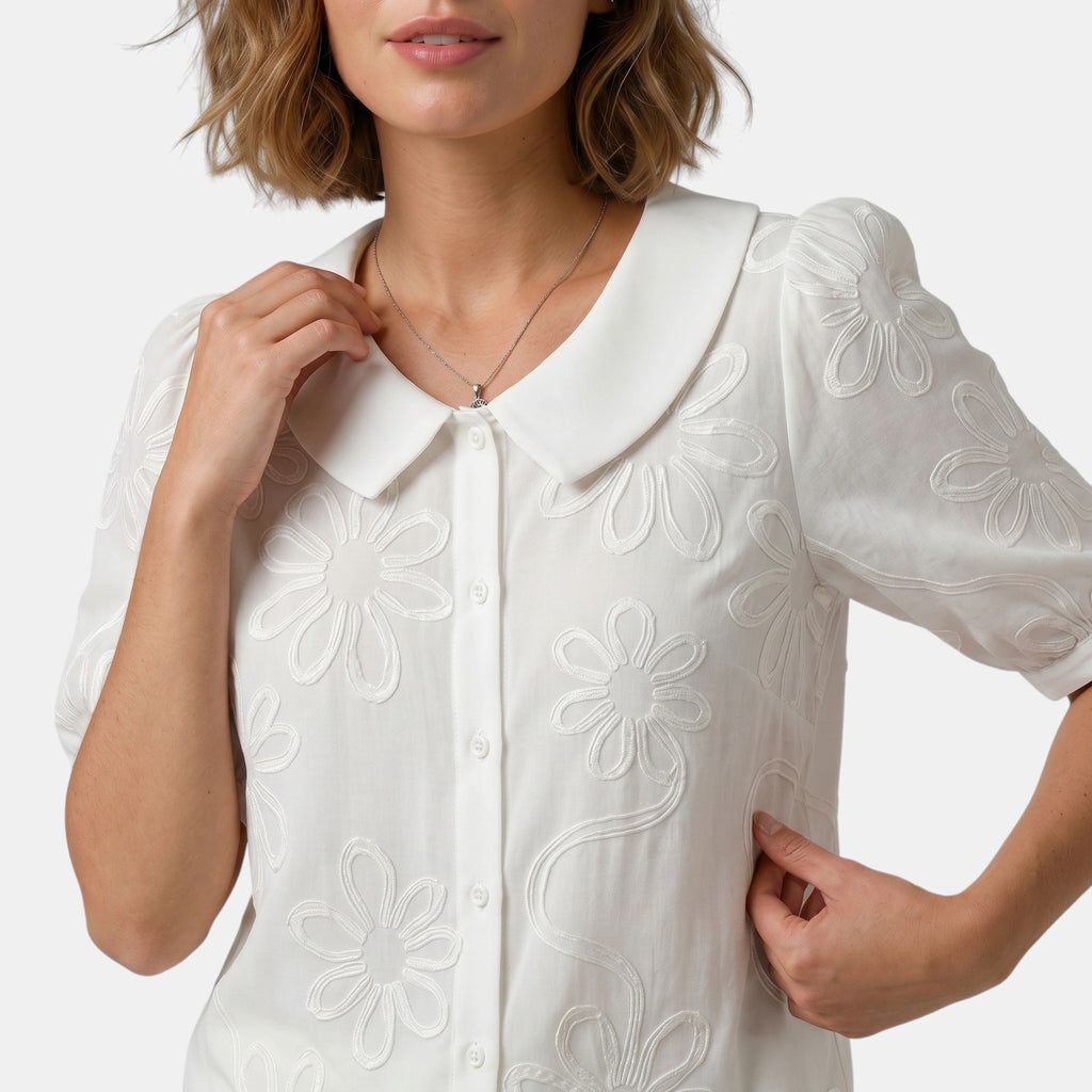 Armaxio | Women's V Neck Floral Top