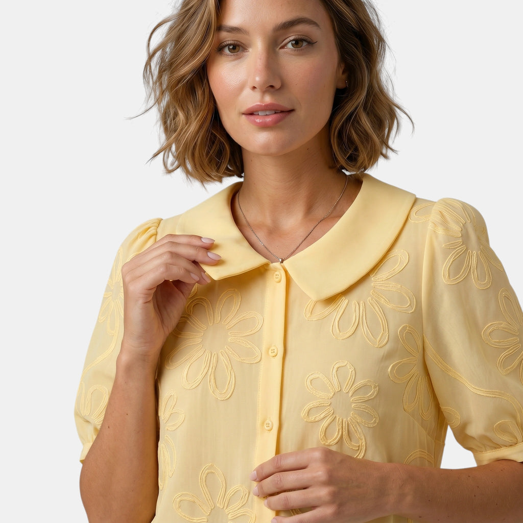 Armaxio | Women's V Neck Floral Top